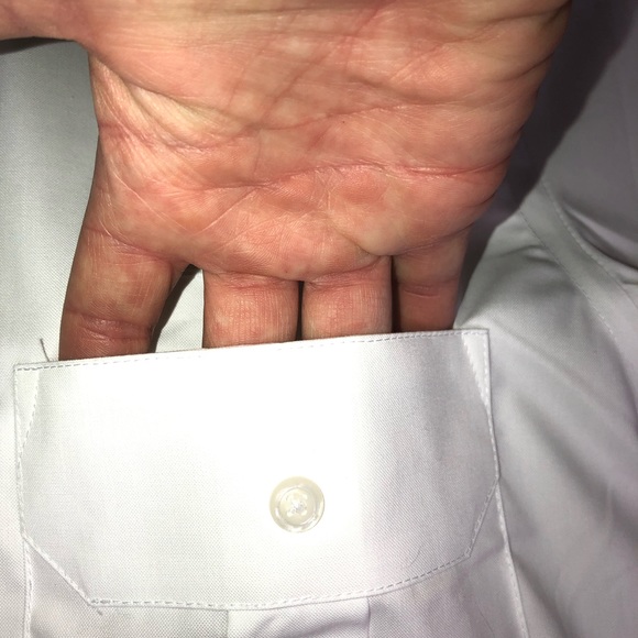 MH Pilot White Button up Work Shirts Lot of 2 Size 16 NWOT - Picture 9 of 10